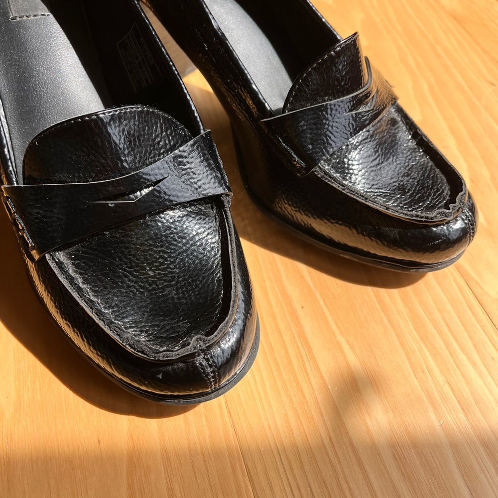Womens Penny Loafer Heels Size 8.5 - Picture 3 of 5